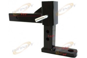 3 Step Adjustable Tow Bar Raised Trailer Hitch 3 levels of raise 4 1/2" ~ 7 1/2"